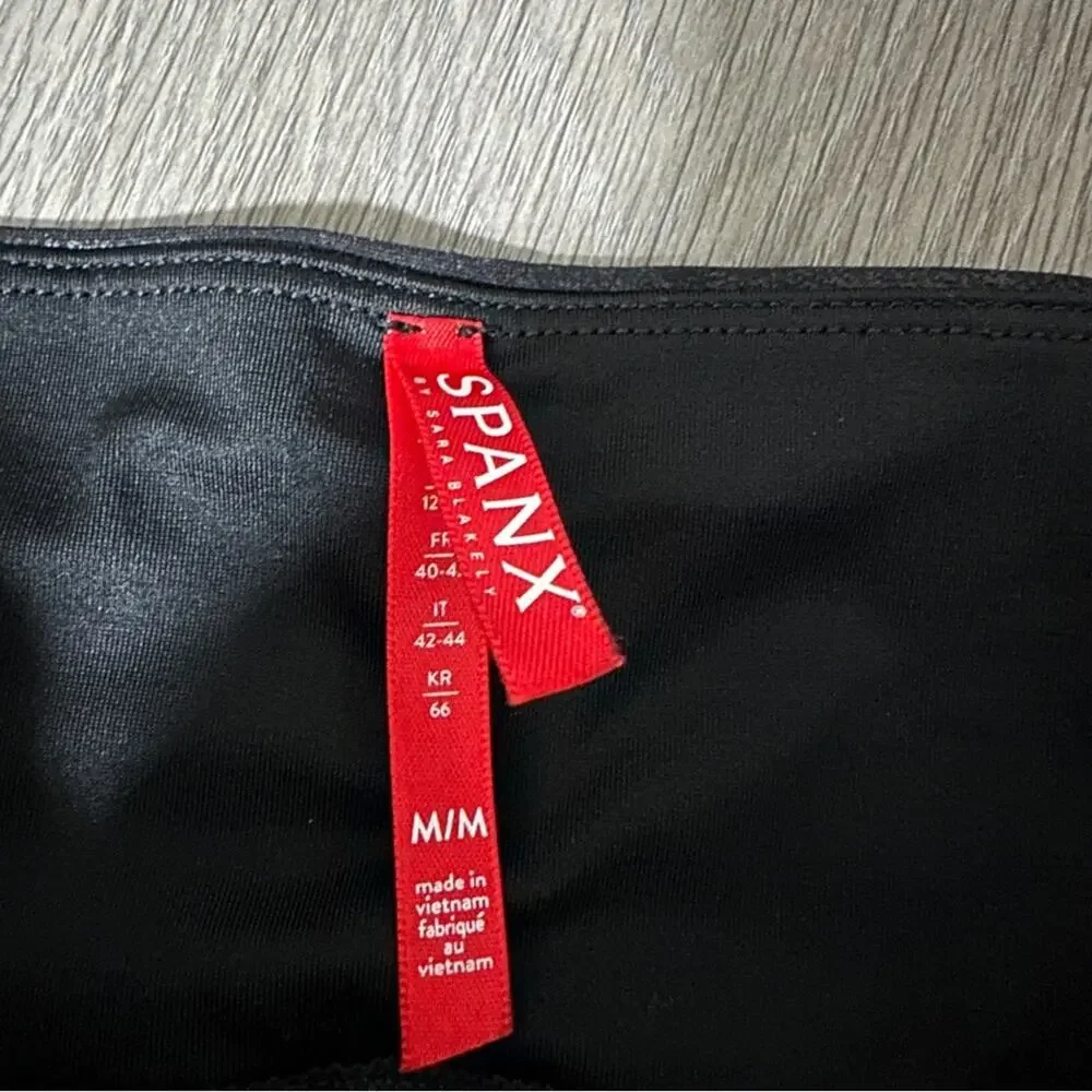 SPANX black faux